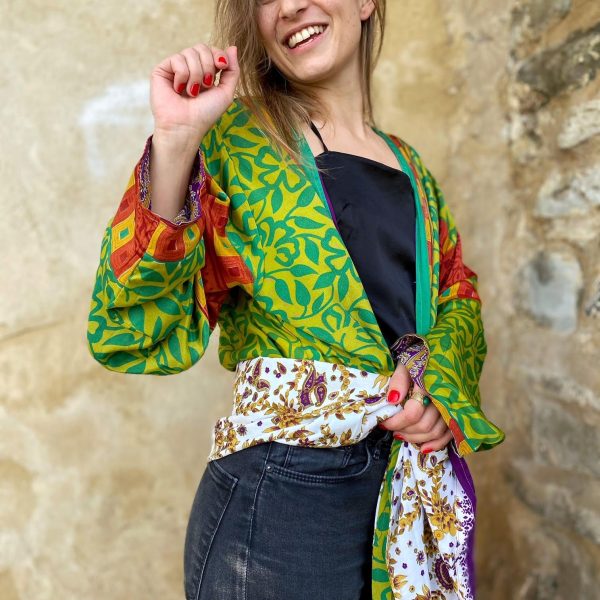 Kimono Seda Vintage Etnic