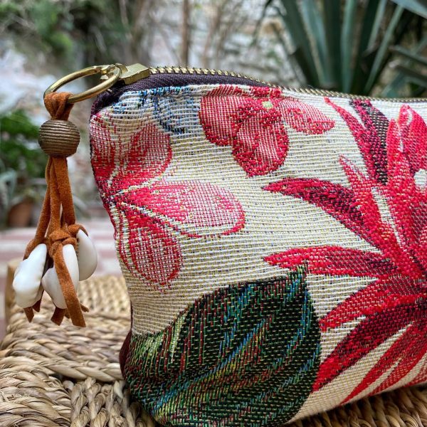 Pochette Flor Vintage Rojo