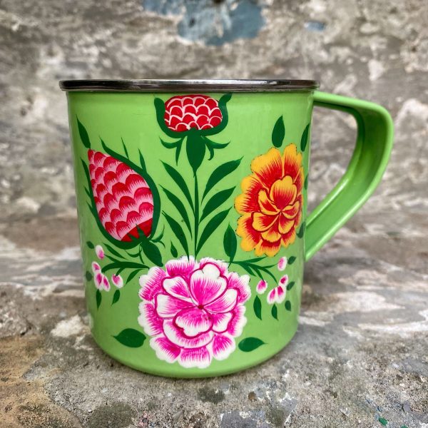 Taza Eco-Friendly Acero Inox Verde Tropical