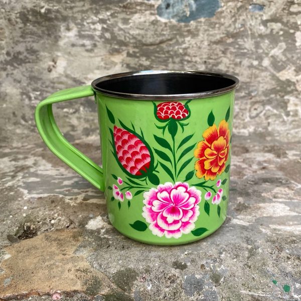 Taza Eco-Friendly Acero Inox Verde Tropical