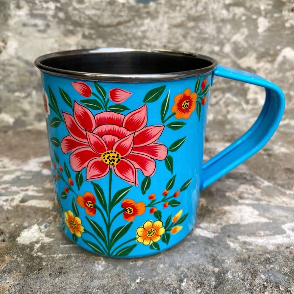 Taza Eco-Friendly Acero Inox Azul Tropical
