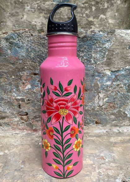 Cantimplora Eco-Friendly Acero Inox Rosa Tropical