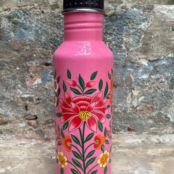Cantimplora Eco-Friendly Acero Inox Rosa Tropical