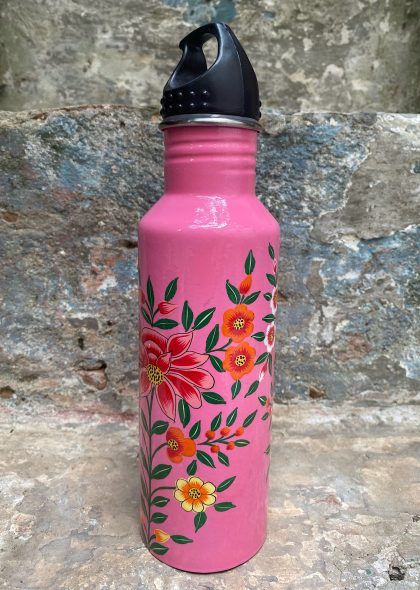 Cantimplora Eco-Friendly Acero Inox Rosa Tropical