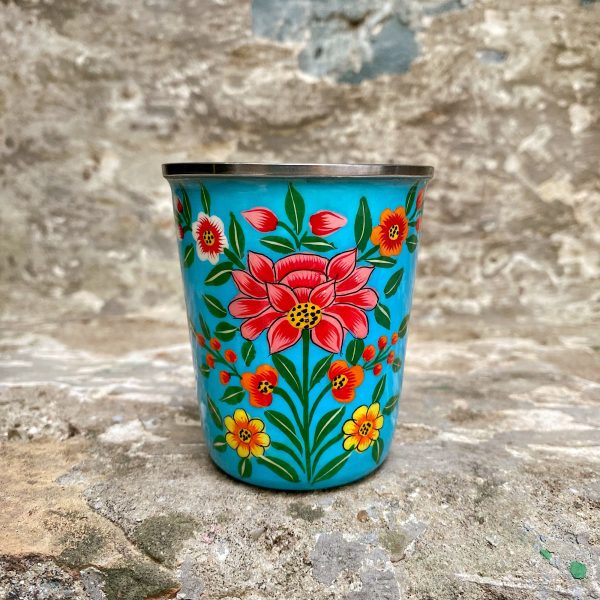 Vaso Pequeño Eco-Friendly Acero Inox Azul