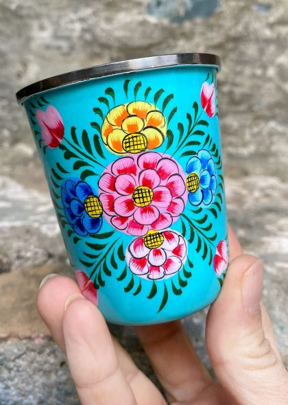 Vaso Pequeño Eco-Friendly Acero Inox Aguamarina