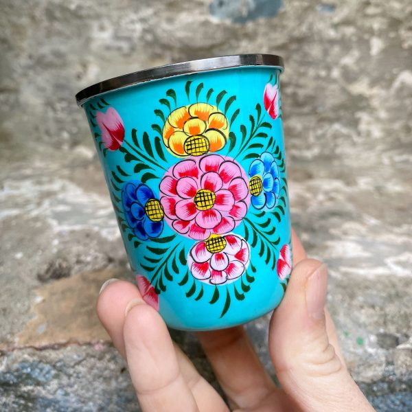Vaso Pequeño Eco-Friendly Acero Inox Aguamarina