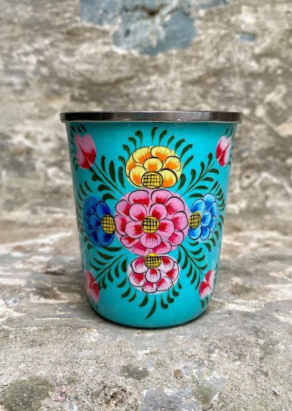 Vaso Pequeño Eco-Friendly Acero Inox Aguamarina