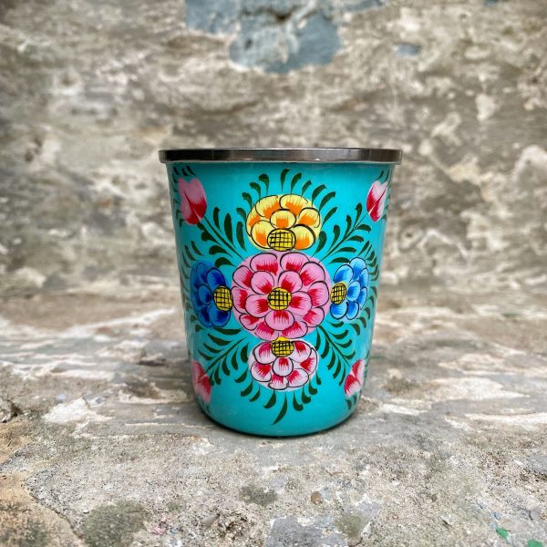 Vaso Pequeño Eco-Friendly Acero Inox Aguamarina