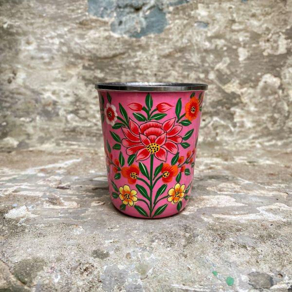 Vaso Pequeño Eco-Friendly Acero Inox Rosa