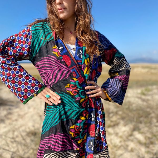 Kimono Vintage Algodón Hippie
