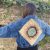 Chaqueta denim up-cycling vintage Huipil Aloe