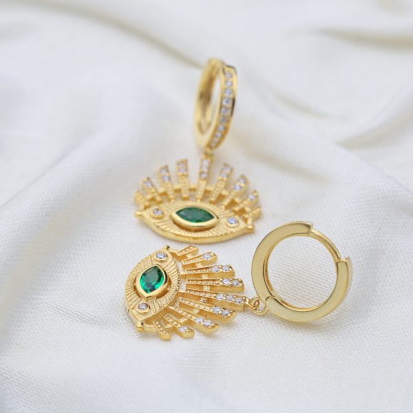Pendientes Evil Eye Esmeralda