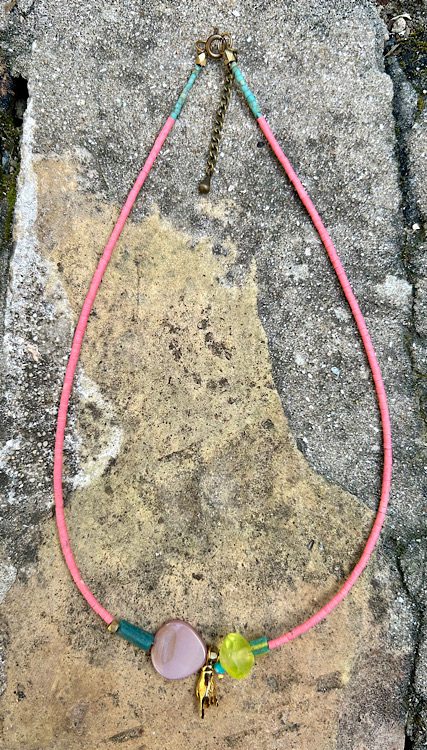 Collar Nacre rosa - Imagen 4