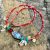 Collar rojo nacre