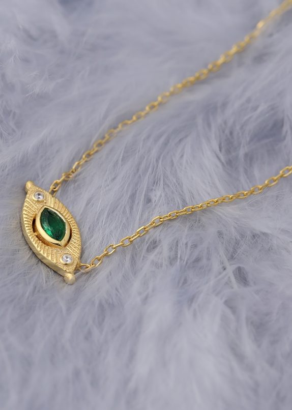Colgante Evil Eye Esmeralda