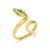 Anillo protección Serpienta Esmeralda