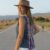 Chaleco denim up-cycling vintage Huipil morado